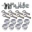 Premium Chevy 350 Rotating Assembly, 1-Piece Main, Flat Top, 5.7 Rod Premium Chevy 350 Rotating Assembly, 1-Piece Main, Flat Top, 5.7 Rod