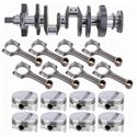 Street Small Block Chevy 350 Rotating Assembly, Dish Dome, 5.7 Inch Rod