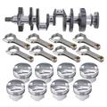 Premium Small Block Chevy Rotating Assembly, 377 Flat Top, 5.7 Inch Rods