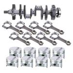 Small Block 350 Chevy Rotating Assem., 1-Piece, .456 Hollow Dome, 5.7 Rod