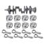 Forged Small Block Chevy Rotating Assembly, 383 Dome, H-Beam, 6 Inch Rods Forged Small Block Chevy Rotating Assembly, 383 Dome, H-Beam, 6 Inch Rods