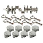 Light Forged Small Block Chevy Rotating Assem., 350 Flat Top, 6 Inch Rods