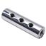 Round Polished Aluminum Fuel Block, 3-Hole Round Polished Aluminum Fuel Block, 3-Hole