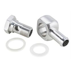 Single Banjo Style Fuel Fitting, 5/16 Inch Hose