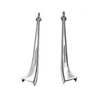 1928-29 Model A Aluminum Windshield Posts, 2 Inch Chopped