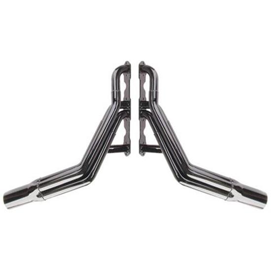 Schoenfeld Stock Clip Small Block Chevy Headers, Standard Port