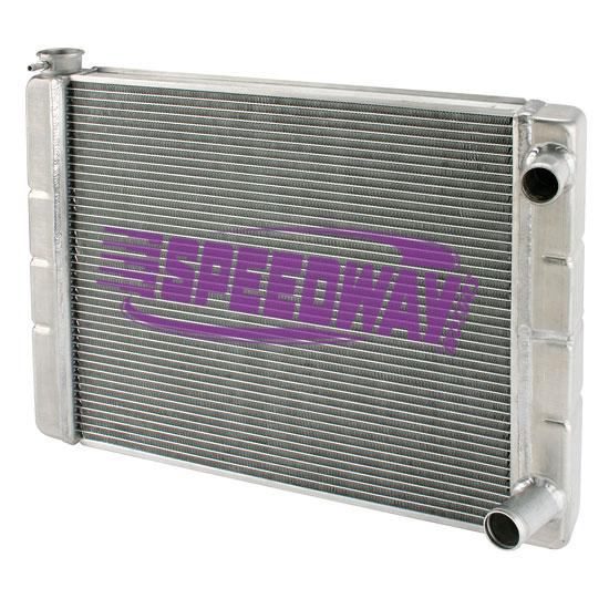 Speedway Double Pass Aluminum Radiator, Chevy