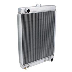 Universal Aluminum Radiator - 27 Inch Tall, Passenger Side Outlet