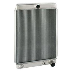 Universal Aluminum Radiator, 26 Inch Tall, Passenger Side Outlet