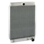Universal Aluminum Radiator, 26 Inch Tall, Passenger Side Outlet