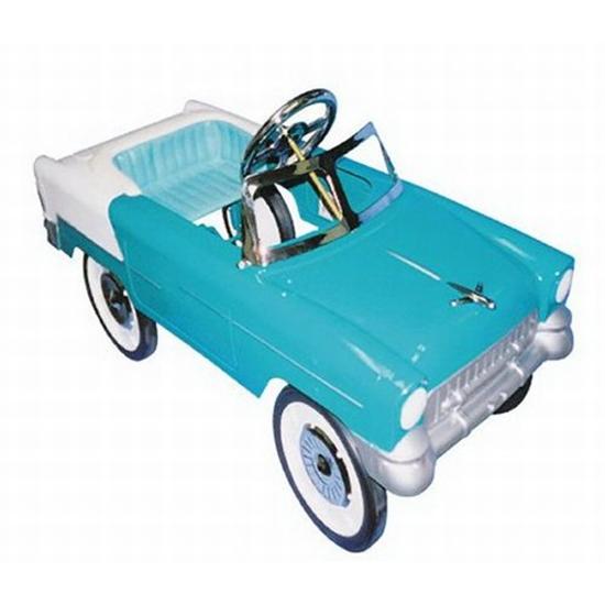 1955 BLUE & WHITE CHEVY PEDAL CAR
