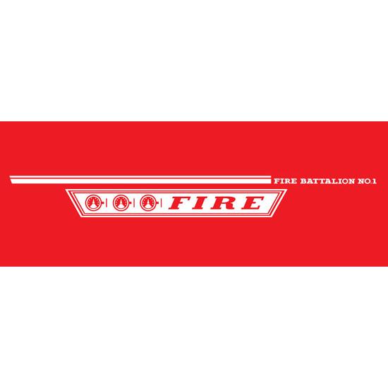 Murray Tooth Grille 1968 Fire Truck Pedal Car Graphic