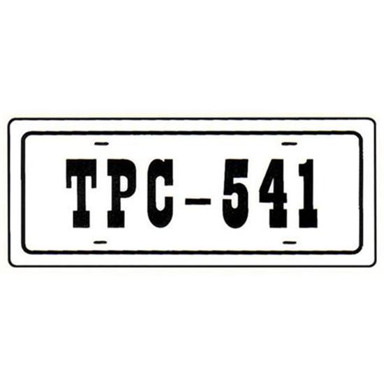 Murray V-Front License Plate Decals