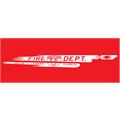 AMF 508-519 Fire Dept. Hook & Ladder Pumper 508 1963 Pedal Car Graphic