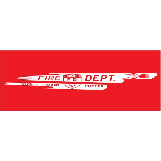 AMF 508-519 Fire Dept. Hook & Ladder Pumper 508 1963 Pedal Car Graphic AMF 508-519 Fire Dept. Hook & Ladder Pumper 508 1963 Pedal Car Graphic