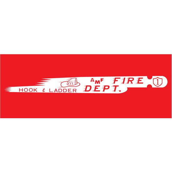 AMF 508-519 Fire Dept. Hook & Ladder 508 1963 Pedal Car Graphic AMF 508-519 Fire Dept. Hook & Ladder 508 1963 Pedal Car Graphic