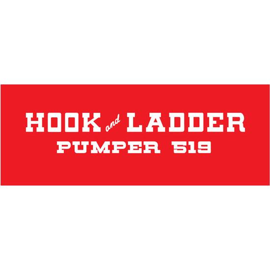 AMF 508-519 Hook and Ladder 519 1970-72 Pedal Car Graphic AMF 508-519 Hook and Ladder 519 1970-72 Pedal Car Graphic