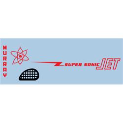 Murray Atomic Missile Super Sonic Jet 1954-56 Pedal Car Graphic