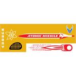 Murray Gold Atomic Missile 1957-59 Pedal Car Graphic