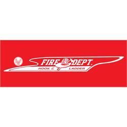 AMF Star Grille Fire Dept. Hook & Ladder 1959 Graphic