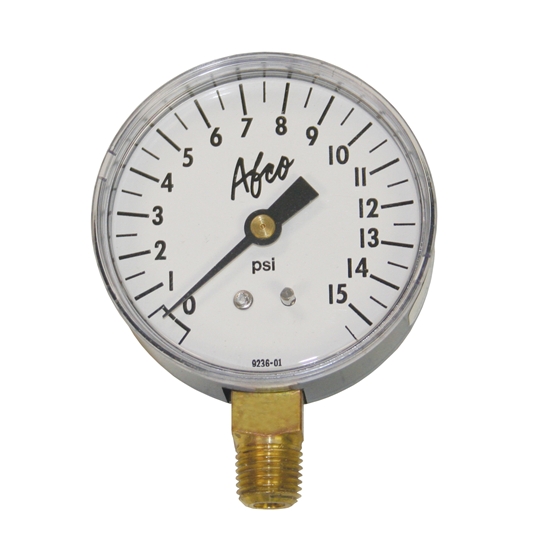 AFCO 85361 0-15 psi Replacement Air Pressure Gauge AFCO 85361 0-15 psi Replacement Air Pressure Gauge