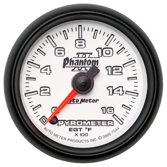 Auto Meter 7544 Phantom II Digital Stepper Motor Pyrometer Gauge Auto Meter 7544 Phantom II Digital Stepper Motor Pyrometer Gauge
