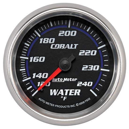 Auto Meter 7932 Cobalt Mechanical Water Temperature Gauge, 2-5/8 Inch Auto Meter 7932 Cobalt Mechanical Water Temperature Gauge, 2-5/8 Inch