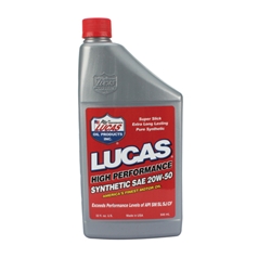 Lucas SAE Synthetic 20W-50 High Performance Motor Oil, 1 Quart