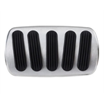 Lokar BAG-6138 55-57 Chevy Curved XL Non-Power Alum Brake Pedal Pad