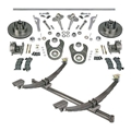 Gasser Straight Axle, Ford Spindle and Brake Kits, 56-1/4 Hub-to-Hub