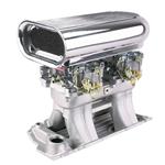 Small Block Chevy Street Tunnel Ram Kit, Polished Scoop