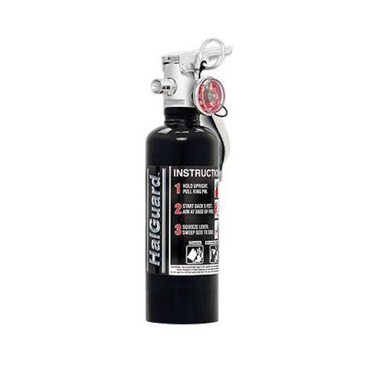 H3R Performance HG100B HalGuard 1.4 Lb. Fire Extinguisher, Black H3R Performance HG100B HalGuard 1.4 Lb. Fire Extinguisher, Black