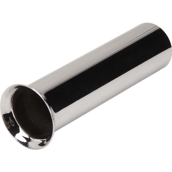 Chrome Universal Exhaust Tip, Straight Flare, 2 Inch x 12 Inch