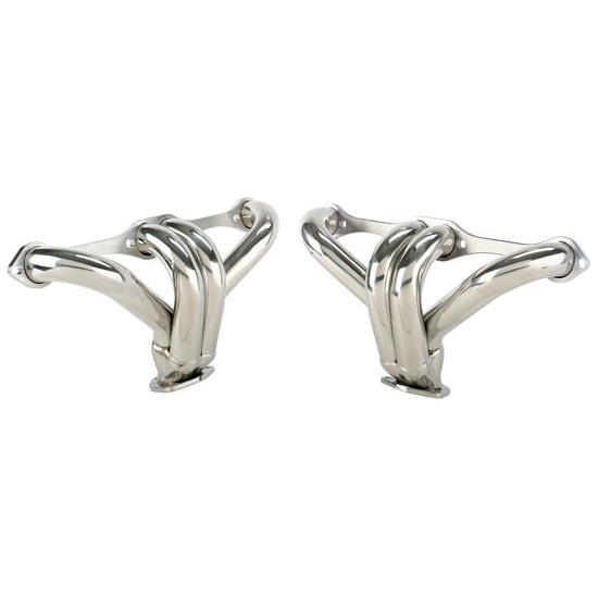 Tight-Fit Stainless Steel Small Block Chevy Block Hugger Headers Tight-Fit Stainless Steel Small Block Chevy Block Hugger Headers