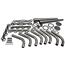 Small Block Ford Lake Style Header Kit, 1-5/8 Tube, 3-1/2 Inch Cone Small Block Ford Lake Style Header Kit, 1-5/8 Tube, 3-1/2 Inch Cone