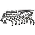 Small Block Ford Lake Style Header Kit, 1-5/8 Tube, 3-1/2 Inch Cone