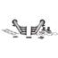 Big Block Chevy Lake Style Headers, Plain Steel Finish Big Block Chevy Lake Style Headers, Plain Steel Finish