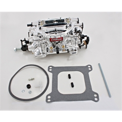 Edelbrock 18044 Endurashine Dual Quad 500 CFM 4 Barrel Carb-Man. Choke