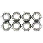 Steel Fine Thread Nylock Nuts, 1/4 Inch-28 Thread, 50 Pack