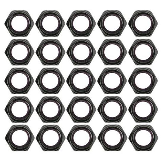 Steel Black Thin Nylock Nuts, 1/2 Inch-20 Thread - Pack of 25 Steel Black Thin Nylock Nuts, 1/2 Inch-20 Thread - Pack of 25