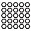 Steel Black Thin Nylock Nuts, 1/2 Inch-20 Thread - Pack of 25 Steel Black Thin Nylock Nuts, 1/2 Inch-20 Thread - Pack of 25