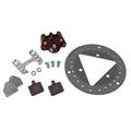Ultra-Lite Sprint Car Left Front Brake Kit, Titanium Rotor, Round