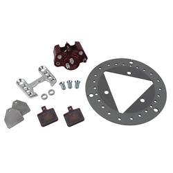 Ultra-Lite Sprint Car Left Front Brake Kit, Titanium Rotor, Round
