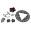 Ultra-Lite Sprint Car Left Front Brake Kit, Titanium Rotor, Round Ultra-Lite Sprint Car Left Front Brake Kit, Titanium Rotor, Round