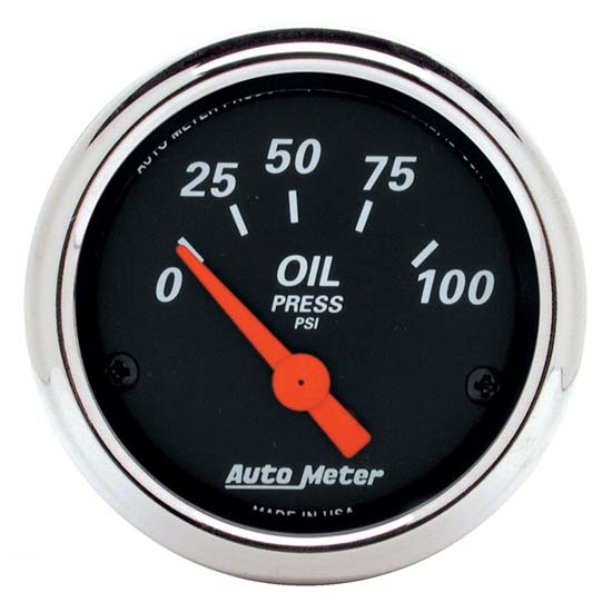 Auto Meter 1426 Designer Black Air-Core Oil Pressure Gauge, 2-1/16 In. Auto Meter 1426 Designer Black Air-Core Oil Pressure Gauge, 2-1/16 In.