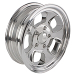 Team III Wheels Five Window Wheel-Pol-15x5-5 on 4.75-2-7/8 Backspace