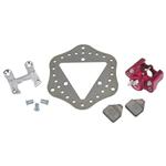 Ultra Lite Midget Left Front Brake Kit, Scalloped Rotor