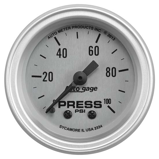 Auto Meter 2334 Auto Gage Mechanical Oil Pressure Gauge Auto Meter 2334 Auto Gage Mechanical Oil Pressure Gauge