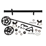 Speedway 2-1/2 Inch Sprint Front Axle Kit, 50 Inch Long, Black
