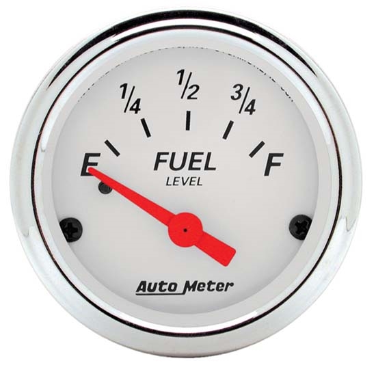 Auto Meter 1315 Arctic White Air-Core Fuel Level Gauge Auto Meter 1315 Arctic White Air-Core Fuel Level Gauge